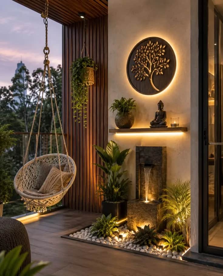An entrance by RGL Decors with foyer storage built into the wall
